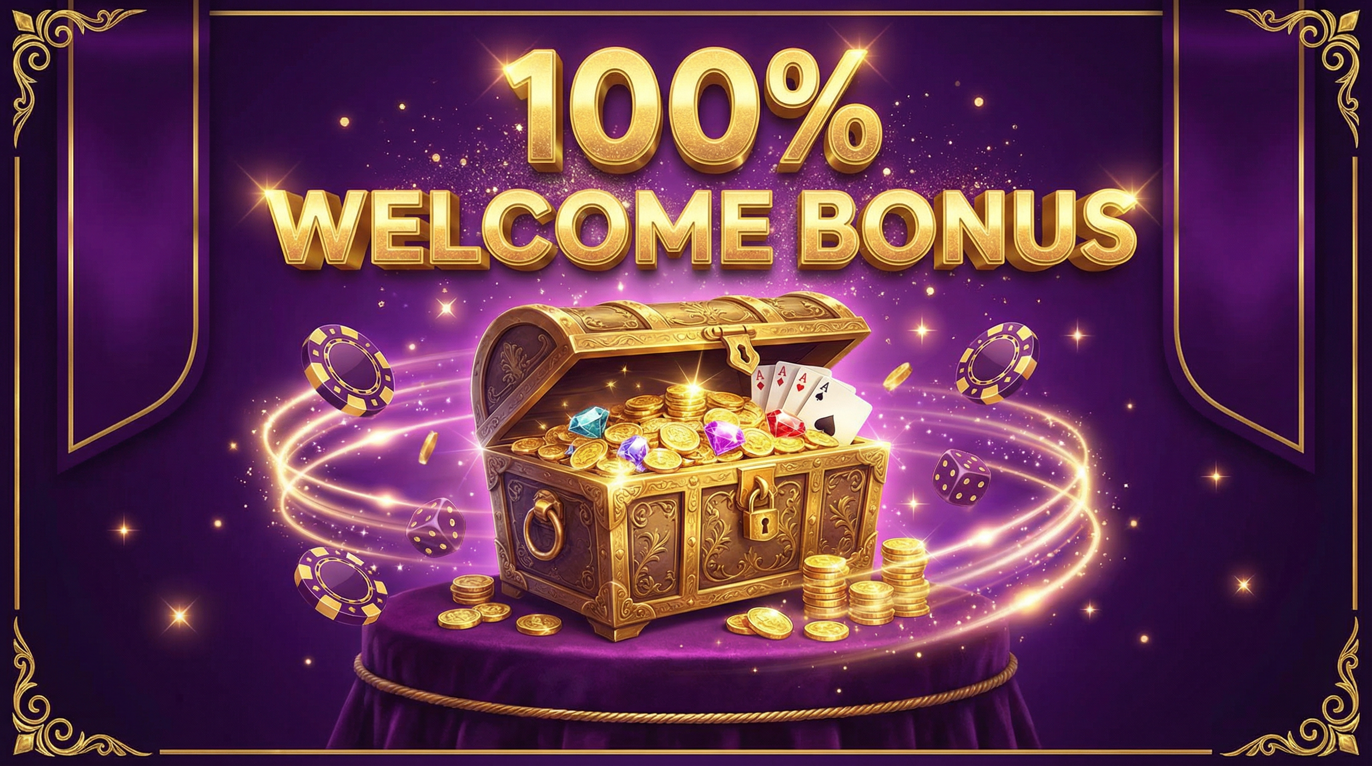 盛世棋牌100%欢迎奖金促销